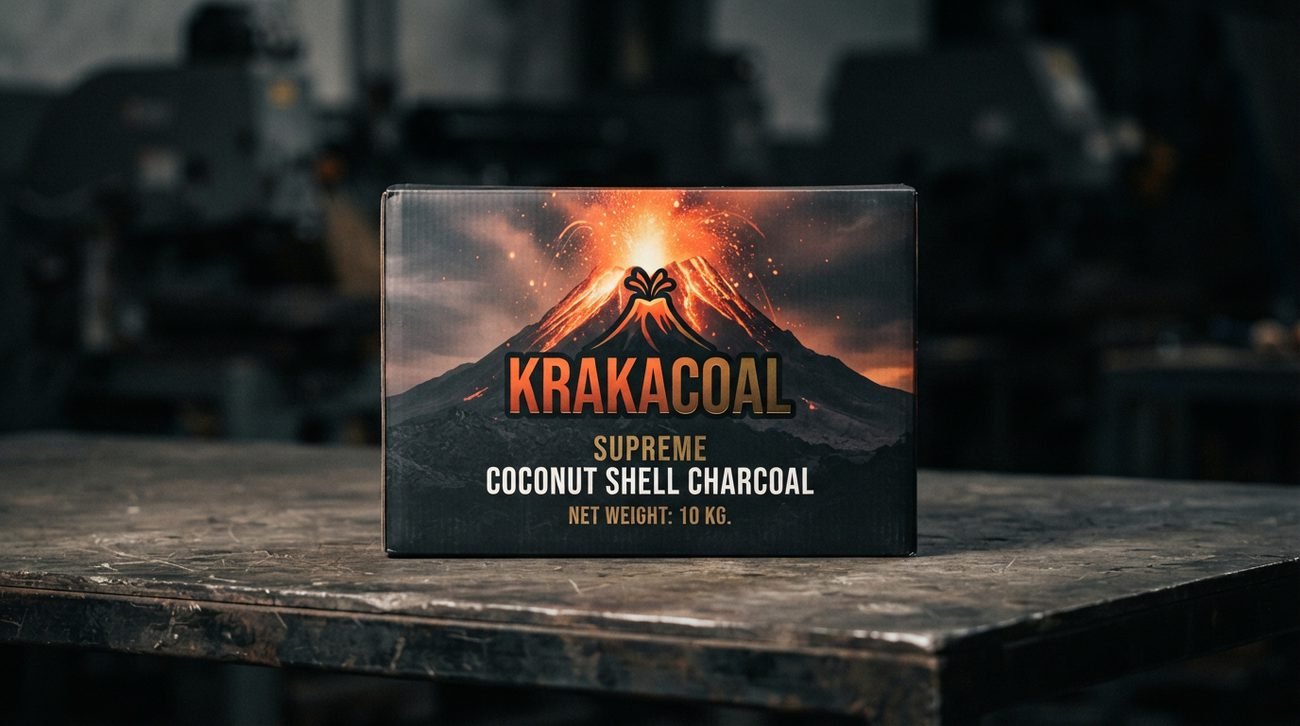 KrakaCoal 10kg master box with volcano design